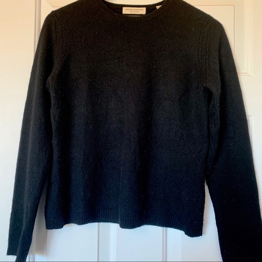 Black Cashmere Crewneck